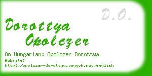 dorottya opolczer business card